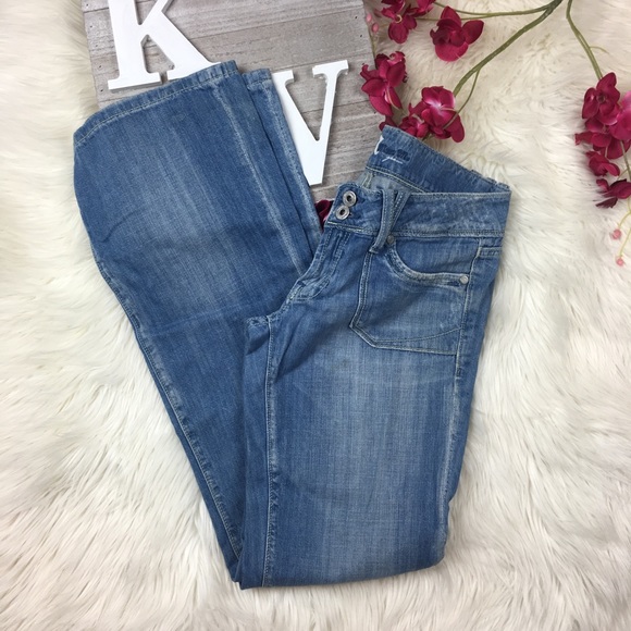 Miss Me Denim - Miss Me Jeans Light Wash Distressed boot cut Y14